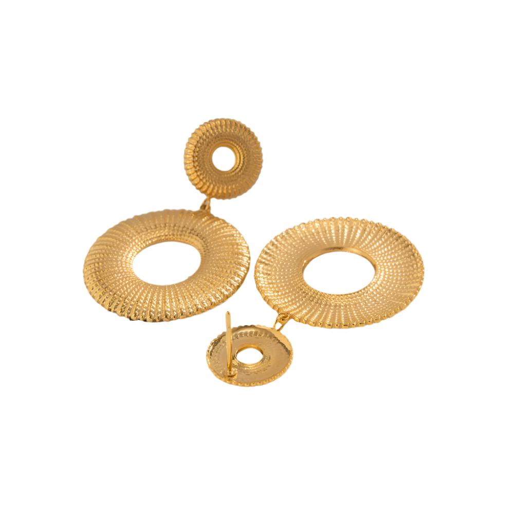 ⚡️ Pendientes colgantes circulares elegantes y gruesos ⚡️