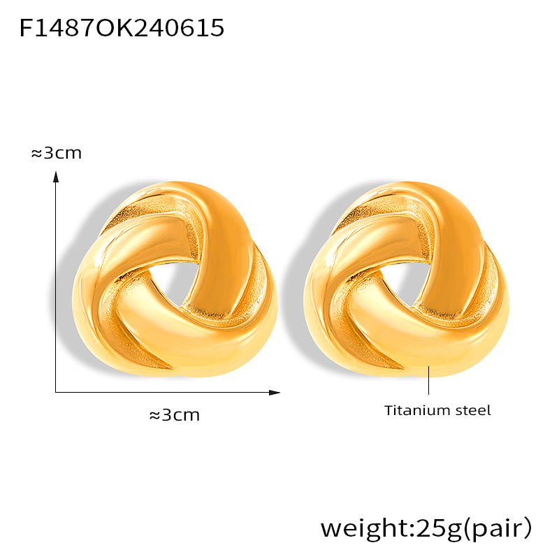 Twisted Stud Earring💛