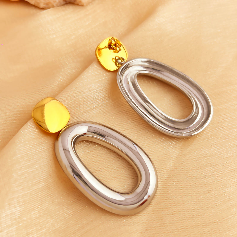 Gold and Silver Long Drop Earrings ⚜️