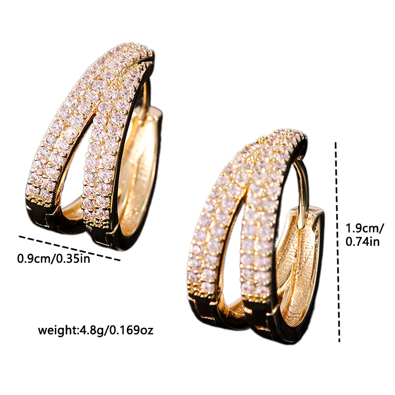 Double-row Sparkling Earrings βοΈ
