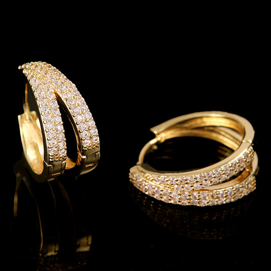 Double-row Sparkling Earrings ⚜️