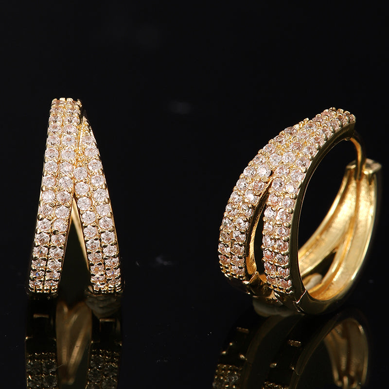 Double-row Sparkling Earrings βοΈ