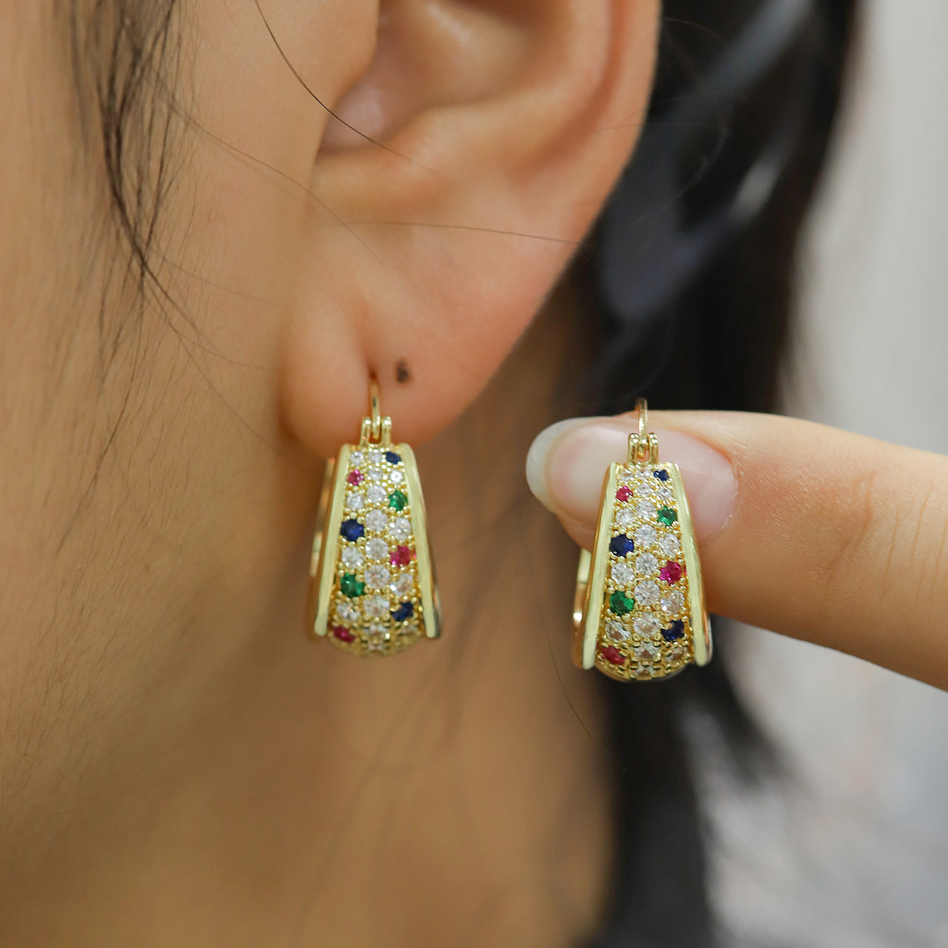 Double-row Sparkling Earrings βοΈ