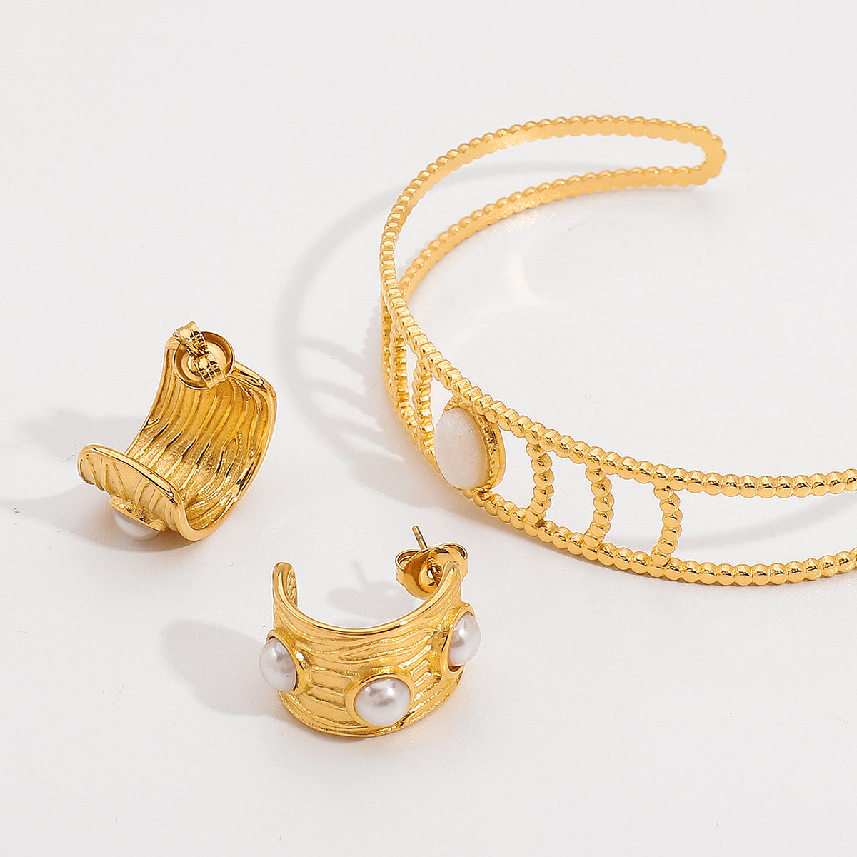 Two Line Cuff Bracelet