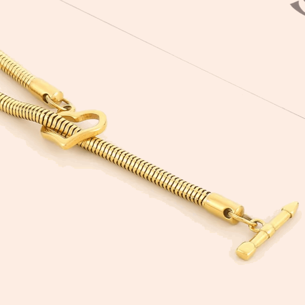 Heart-Shaped Lariat Necklace ⚡️