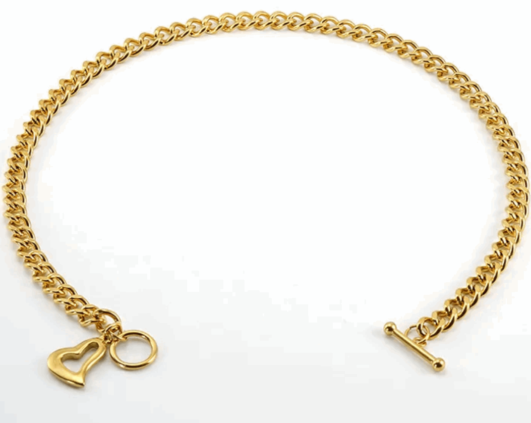 Heart Shape Necklace & Bracelet set