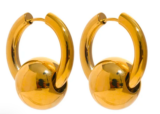 Sphere Bead Hoop Earrings ⚜️