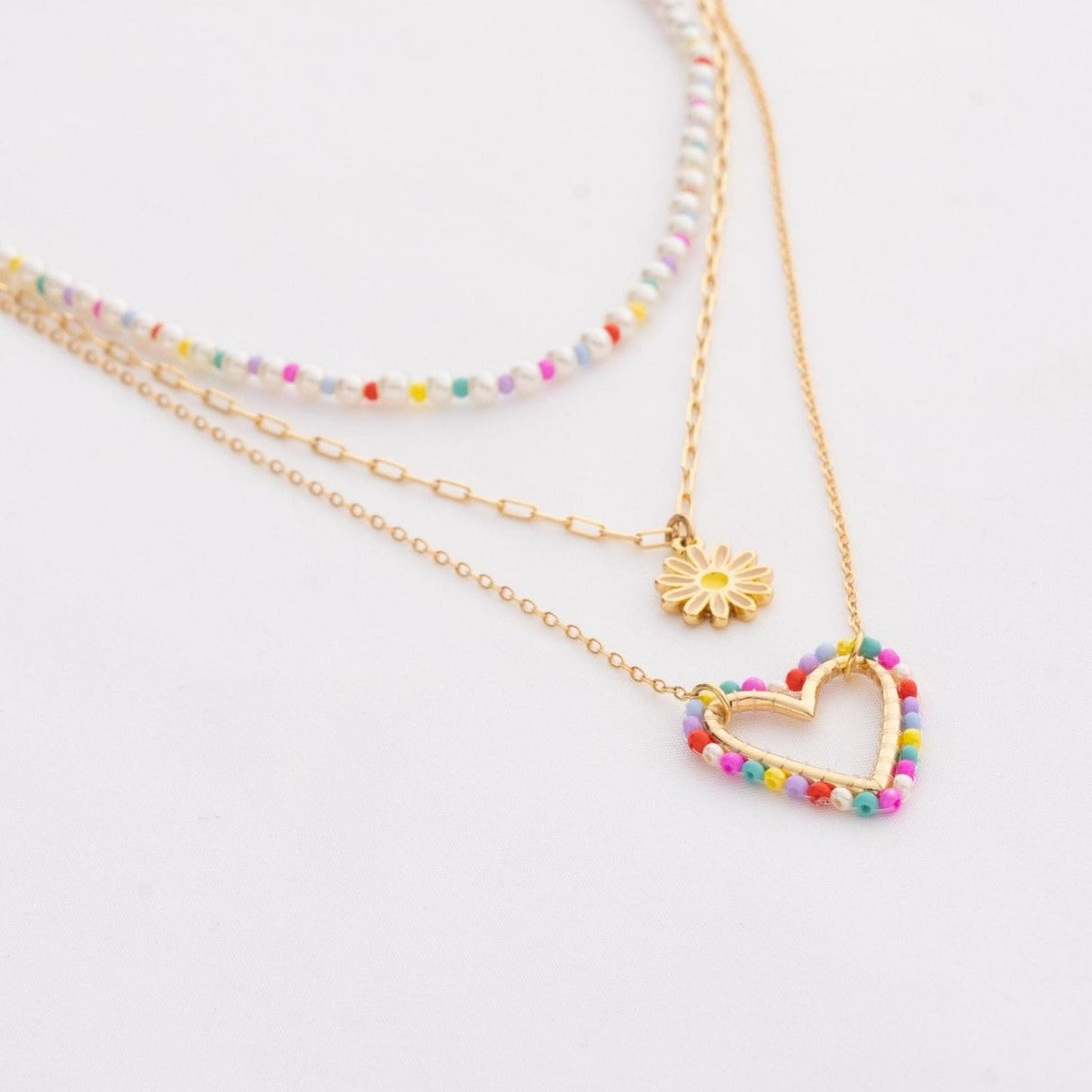 📿Collar con pendientes Love Color 📿