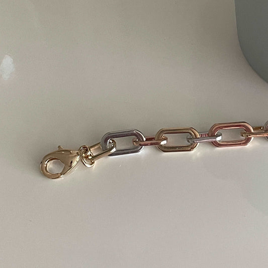 Italian Gold & Silver Bracelet