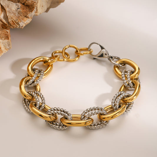 Rope Gold & Silver Chain Bracelet  ⭐️