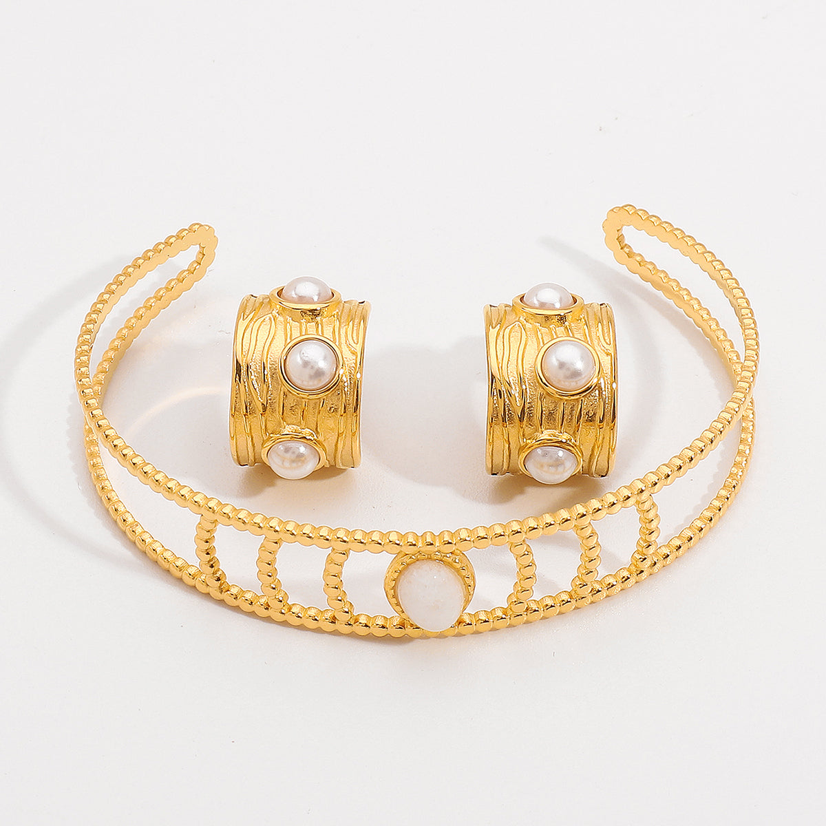 Two Line Cuff Bracelet
