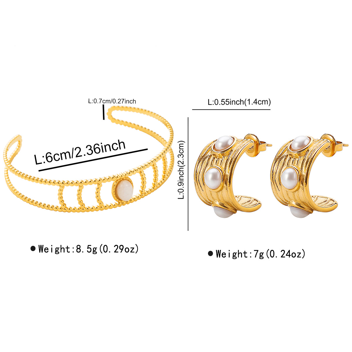 Two Line Cuff Bracelet