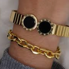 🔆 Pulsera de cinturón ancho de marca de lujo 🔆